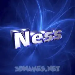 ness in Plasma style - 3D name wallpaper