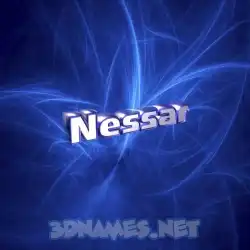 nessar in Plasma style - 3D name wallpaper