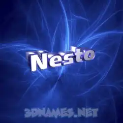 nesto in Plasma style - 3D name wallpaper