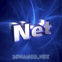 net in Plasma style - 3D name wallpaper