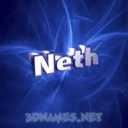 neth in Plasma style - 3D name wallpaper