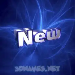 new in Plasma style - 3D name wallpaper