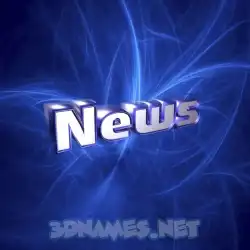 news in Plasma style - 3D name wallpaper