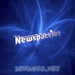 newspaceluv in Plasma style - 3D name wallpaper