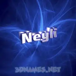 neyli in Plasma style - 3D name wallpaper