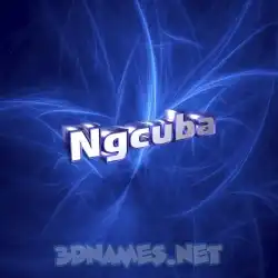ngcuba in Plasma style - 3D name wallpaper