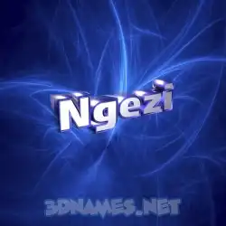 ngezi in Plasma style - 3D name wallpaper