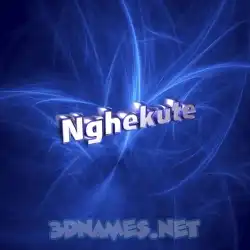 nghekute in Plasma style - 3D name wallpaper