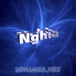 nghia in Plasma style - 3D name wallpaper