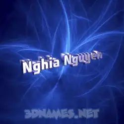 nghia nguyen in Plasma style - 3D name wallpaper