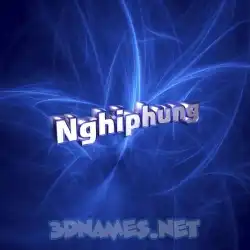 nghiphung in Plasma style - 3D name wallpaper
