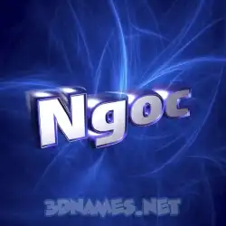 ngoc in Plasma style - 3D name wallpaper