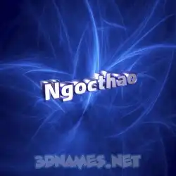 ngocthao in Plasma style - 3D name wallpaper