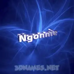 ngonnie in Plasma style - 3D name wallpaper