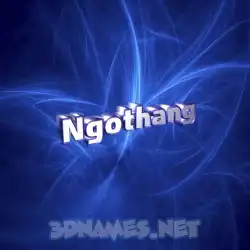ngothang in Plasma style - 3D name wallpaper