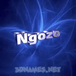 ngozo in Plasma style - 3D name wallpaper