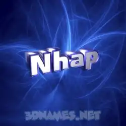 nhap in Plasma style - 3D name wallpaper