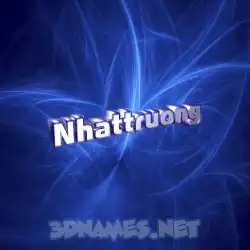 nhattruong in Plasma style - 3D name wallpaper