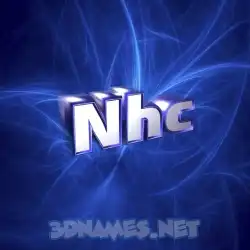 nhc in Plasma style - 3D name wallpaper