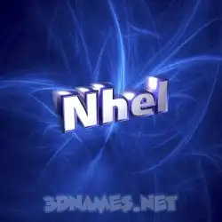 nhel in Plasma style - 3D name wallpaper