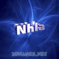 nhla in Plasma style - 3D name wallpaper