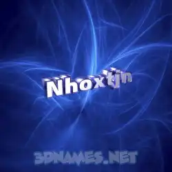 nhoxtjn in Plasma style - 3D name wallpaper