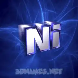 ni in Plasma style - 3D name wallpaper