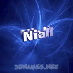 niall in Plasma style - 3D name wallpaper