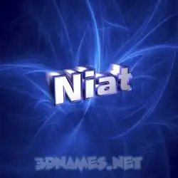 niat in Plasma style - 3D name wallpaper