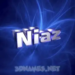 niaz in Plasma style - 3D name wallpaper