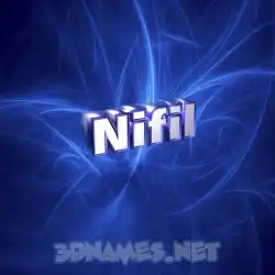 nifil in Plasma style - 3D name wallpaper