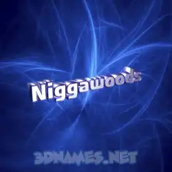 niggawoods in Plasma style - 3D name wallpaper