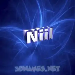 niil in Plasma style - 3D name wallpaper