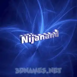 nijanand in Plasma style - 3D name wallpaper