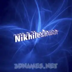 nikhileshwar in Plasma style - 3D name wallpaper