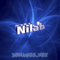 nilab in Plasma style - 3D name wallpaper