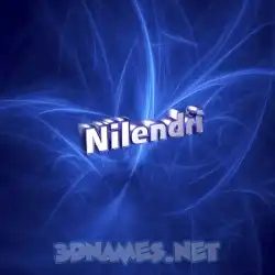 nilendri in Plasma style - 3D name wallpaper