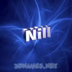 nill in Plasma style - 3D name wallpaper