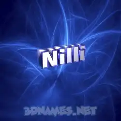 nilli in Plasma style - 3D name wallpaper
