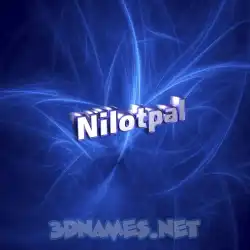 nilotpal in Plasma style - 3D name wallpaper
