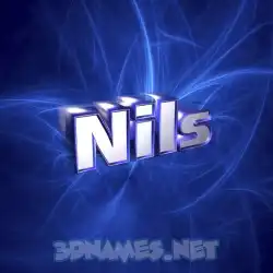 nils in Plasma style - 3D name wallpaper
