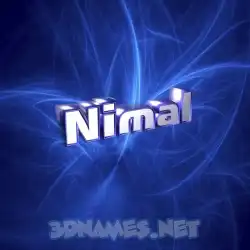 nimal in Plasma style - 3D name wallpaper