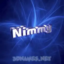 nimmy in Plasma style - 3D name wallpaper