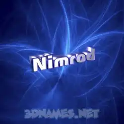 nimrod in Plasma style - 3D name wallpaper