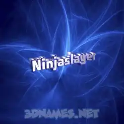 ninjaslayer in Plasma style - 3D name wallpaper