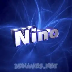 nino in Plasma style - 3D name wallpaper