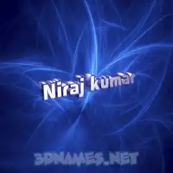 niraj kumar in Plasma style - 3D name wallpaper
