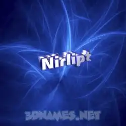 nirlipt in Plasma style - 3D name wallpaper