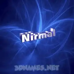 nirmal in Plasma style - 3D name wallpaper