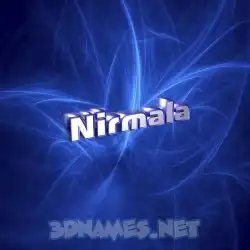 nirmala in Plasma style - 3D name wallpaper